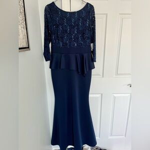 Navy formal gown